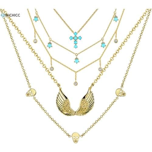 KIKICHICC 925 Sterling Silver Crystal Zircon Charm Long Chain Choker Luxury Jewelry Necklace 2021 Women Wedding Party Jewels