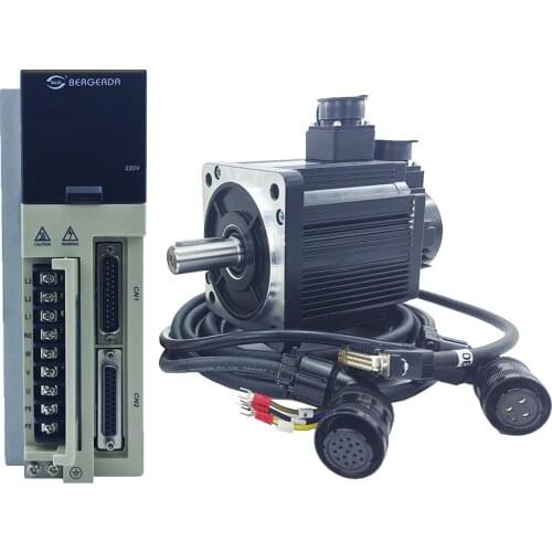 1.5kw 6NM 2500r/min AC Servo Kit 220V Servo Motor Servo Drive 3M Encoder and Motor Cable 130 Flange 1500w SDD Series