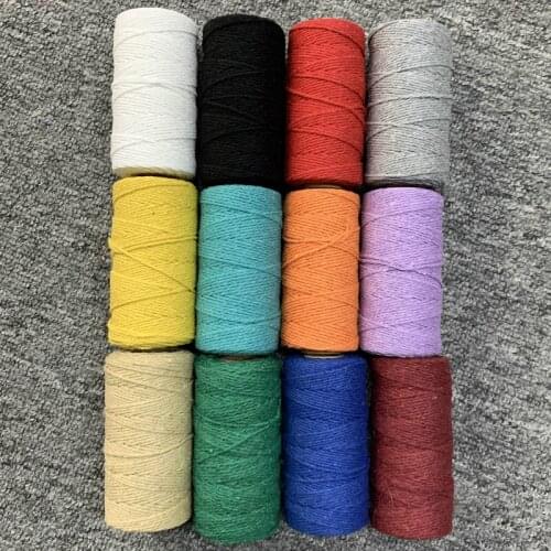 100 Yards 2MM Cotton Bakers Twine Mix Bakers Gift Packing for Crafting craft Cord 12 Colours