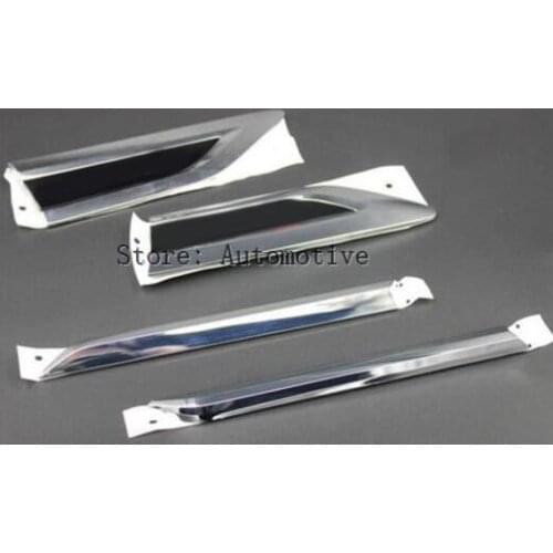 4pcs/set Side Wing Fender Emblem Badge Air Cover Trim ABS Plastic for Volkswagen for VW Tiguan Second Generation 2016 2017