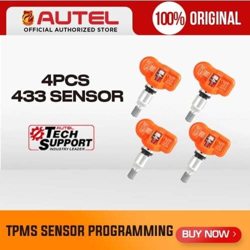 4pcs Autel MX-Sensor 433MHZ 315MHz MX Sensor Programmable Universal TPMS Sensor Programing for Autel TS601 TS401 TPMS PAD OBD2