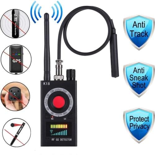 Anti Spy RF Detector Wireless Bug Detector Signal for Hidden Camera Laser Lens GSM Listening Device Finder Radar Radio Scanner