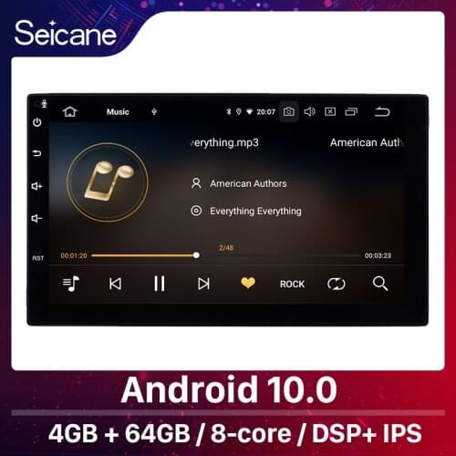 Seicane Android 10.0 2Din Universal GPS Navigation 4G 64G Car Radio Player for NISSAN TOYOTA Daihatsu Perodua 7 inch touchscreen