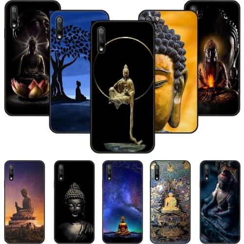Phone Case For Huawei Honor 9X 10 9 20 8X 8A 8S 7X 7A i A Pro Play Lite Black Cover Waterproof Silicone Funda Shakyamuni Buddha