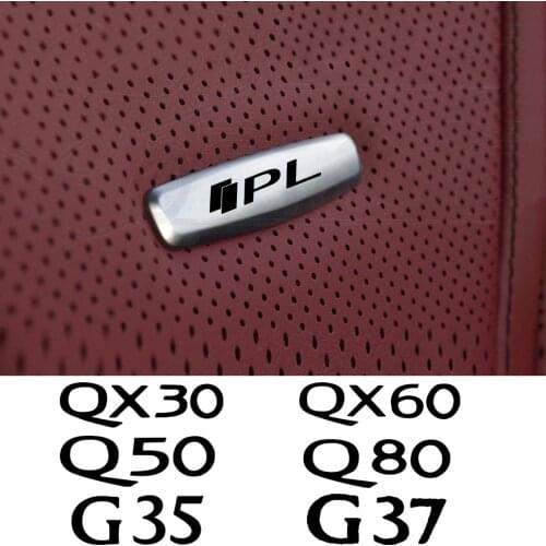 Car Chair Seat Sticker Front Seat Tuning Badges Metal For Infiniti Q50 Q30 Q60 Q70 IPL QX50 QX30 QX60 QX70 QX80 car accessories