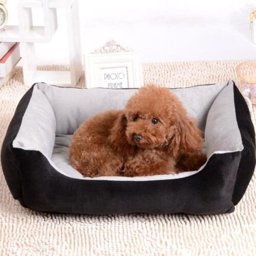 Dog Sofa Beds Soft Warm Mat For Small Medium Dogs Lounger Bench Cat Nest Short Plush Comfortable Pet House Beds Pet Supplies