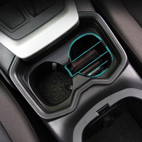 For Toyota RAV4 2020 2021 Interior Organizer Parts Car Central Control Armrest Plate Water Cup Separated Storage Box Accessories