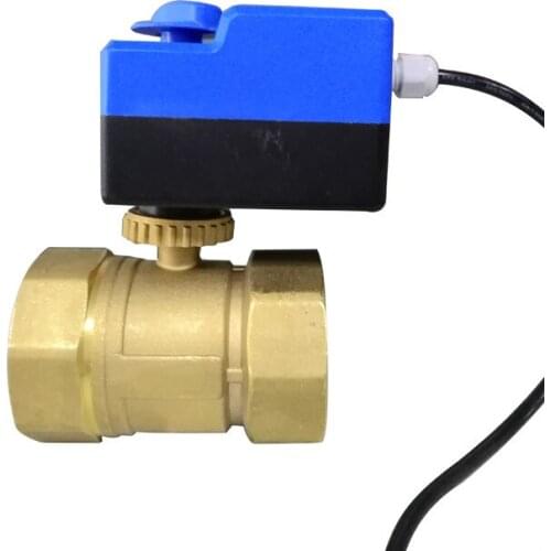 Electric modulating valve modulating for flow regulation Ball Valve Three line two way control proportion valve 220V 24V