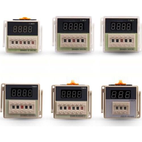 DH48S-S DH48S-1Z DH48S-2Z Digital display dial code time relay 380V 220V 48V 36V 24V 12V power-on delay cycle switch timing