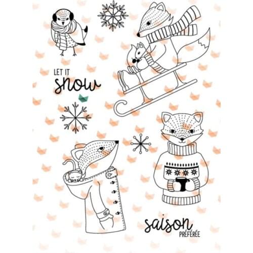 French Clear Stamp for Scrapbooking Transparent Silicone Rubber DIY Photo Album Decor 1119