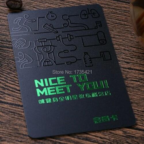 Custom High Quality Plastic VIP Membership Card With Gold Silver Foil UV