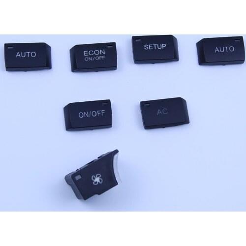 1pcs MMI Air conditioning panel button Multimedia switch Auto Econ setup button Cover Cap for audi A6 C6 2005 2006 2008 09 2011