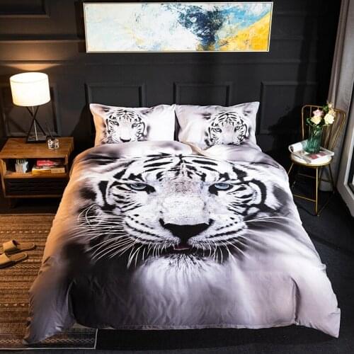 Aggcual Animal tiger bedding set luxury duvet 3d printing home textile bed set king size Quality bedroom Decor pillowcase be06