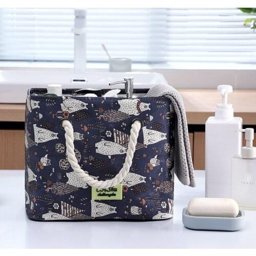 Bath basket, bathroom shower box, large-capacity washing bath basket, portable folding drain toilet bag