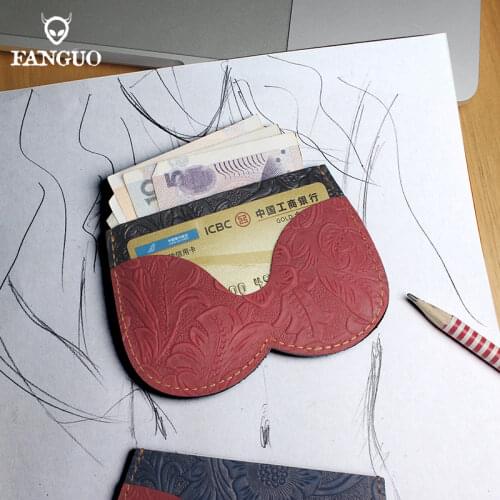 Unisex Genuine Leather Card Holder Bag Sexy Type Women Bank Card Package Coin Bag Card Holder Mini Purse