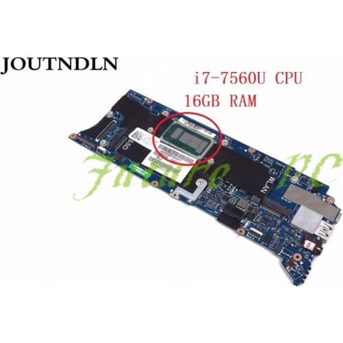 JOUTNDLN FOR Dell XPS 13 9360 Laptop Motherboard D4J15 0D4J15 CN-0D4J15 LA-D841P W/ i7-7560U CPU 16GB RAM Test work