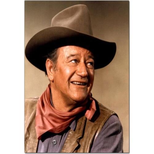 Custom John Wayne Actor Painting Home Room Wall Decoration Canvas Posters And Decoration Pictures 20x30cm,27x40cm