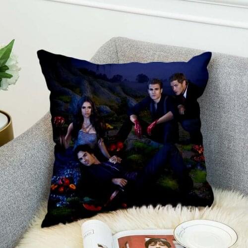 The Vampire Diaries Pillow Case Polyester Decorative Pillowcases Throw Pillow Cover style-4