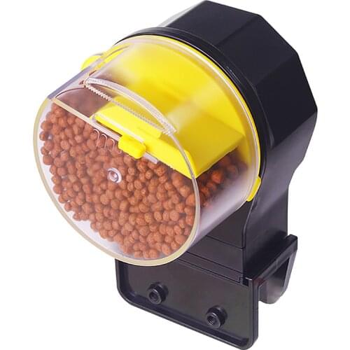 New Aquarium Tank Auto Fish Feeder Timer Automatic Food Feeding Fish Foods Feeder ABS Yellow