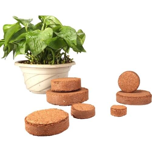Organic Coir Brick Seeding Soil Block Coco Coir Soil Disk Nutrient Orchid Soil Matrix Nursery Pots Coco Fiber Planting Soil