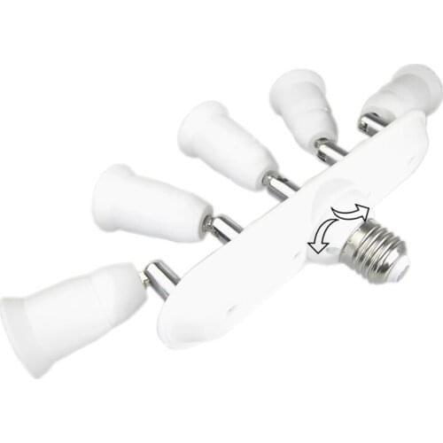 Lamp Holder Converters E27 1 to 2/ 1 to 3 / 1 to 4 / 1 to 5 Lamp Base for Photo camera light converter AC 110-240V 2 / 5 Bulbs