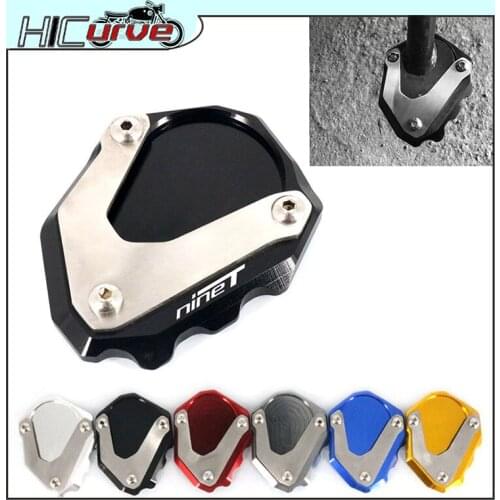 For BMW R Nine T R nineT Rnine T RNINET 2014 2015 2016 Motorcycle Kickstand Foot Side Stand Extension Pad Support Plate Enlarge