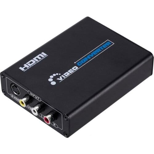 Latest 1080p HDMI-compatible To AV/S Video Adapter S-Video, CVBS Video Converter HDMI-compatible To Av&svido Rca Free Shipping