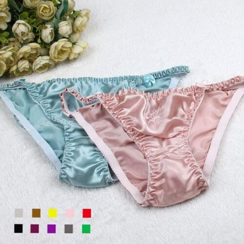 SALE! Pure silk Panties Women 100% Mulberry Silk Briefs Low-waist Lingerie T Thongs M/L/XL/XXL FREE SHIPPING