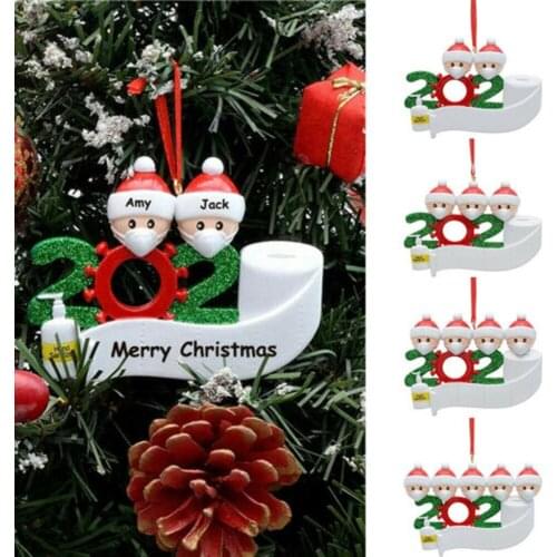 DIY Name Blessing Snowman Christmas Tree Hanging Pendant Decoration Gift Product Personalized Ornament