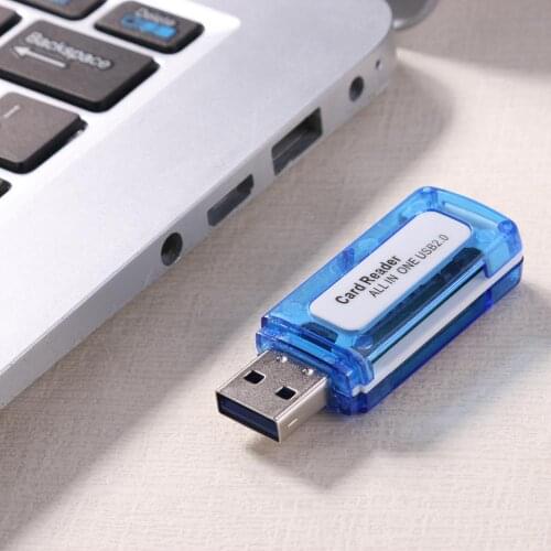 Portable 4 in 1 Memory card reader Lector micro sd usb cardreader lector sd Portable 4 in 1 Memory Card Reader lector de Micro