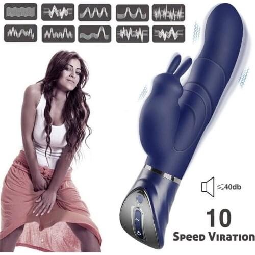 Waterproof Bunny Vibrator Personal Clitoris Vibrator Sex Toy Female Bunny Vibrator G Dildo Vibrator 9 Vibration Modes
