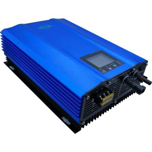1200W High efficiency grid tie micro inverter with colorful LCD PV on grid tie inverter adjustable Battery discharge