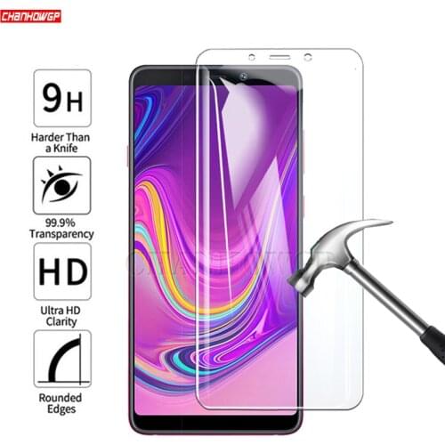 Tempered Glass For Samsung Galaxy A7 2018 Screen Protector 9H Protective Glass For Samsung A9 A7 A6 A8 Plus 2018 Glass Film