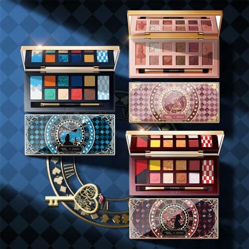 ZEESEA British Museum 12 Colors Eyeshadow Palette "Alice in Wonderland" Series Matte Quicksand Print Glitter Eye Shadow Pallete