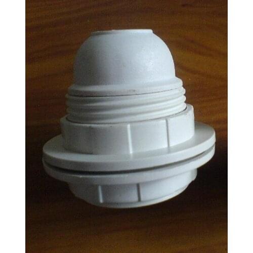 10pcs E27 LED Plastic lamp Holder E27 Edison screw Lamp socket Adapter with 2 Rings Free Shipping with track number