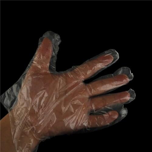 100Pcs Plastic Gloves For Food Cleaning Cooking kitchen accessories Eco-friendly Disposable Gloves One-off