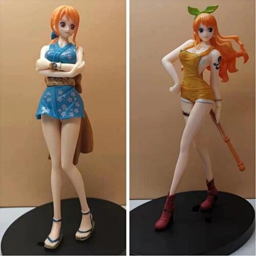 16cm One Piece Nami Action Figure Anime PVC Kimono Kazunokuni Theatrical Version of Nami Collection Model Dolls Toys for Gifts