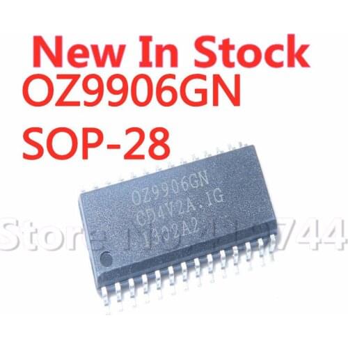 2PCS/LOT OZ9906GN OZ9906 SOP-28 SMD LED backlight driver chip In Stock NEW original IC