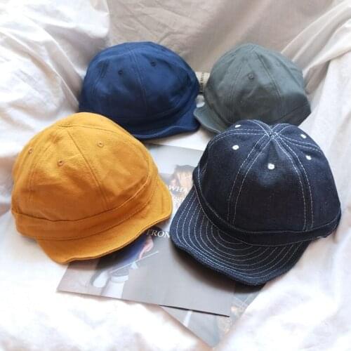 2021 New Cowboy Soft-edge Peaked Caps Men Women Korean Hip-hop Student Sunshade Baseball Cap Lovers Travel Sunscreen Hat Folding