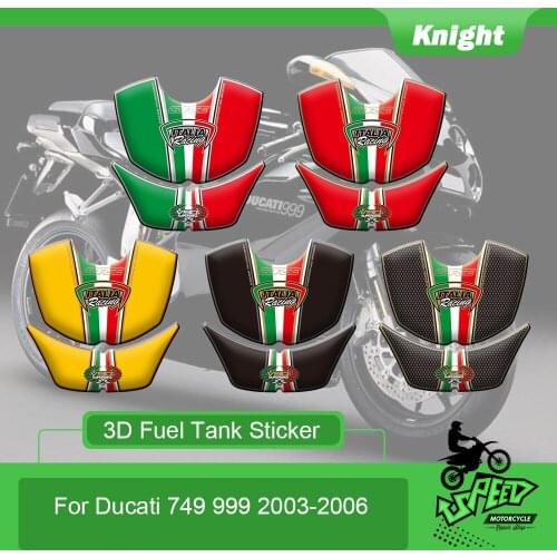 Motorcycle 3D Fuel Tank Cap Pad Protector Fuel Tank Anti-Slip Sticker Suitable for Ducati 749 999 2003-2006 Sticker Decal