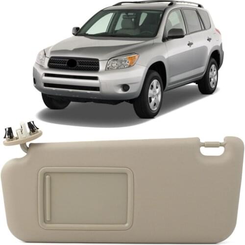 Car Beige Left Driver Sun Visor 74320-42501-A1 For Toyota Rav4 2006-2009
