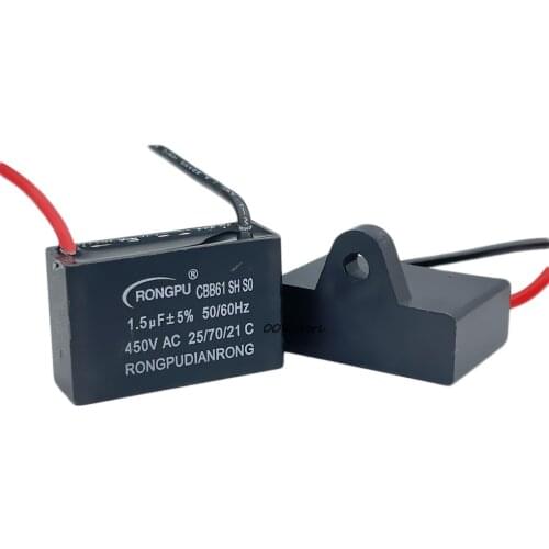 CBB61 capacitor 450V 1.2UF 400V electric fan capacitor electric fan starting capacitor