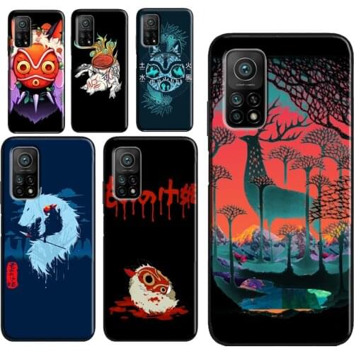 Anime Princess Mononoke For Xiaomi Mi 11 10 A3 Mi Note 10 Lite Case For Mi 10T Pro 9T POCO X3 F2 Pro M3 Case