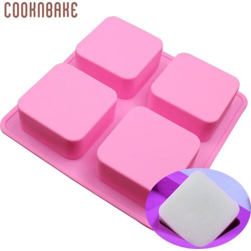 COOKNBAKE square silicone handmade soap mold ice cube pudding jello mould silicone cake bakeware mold pastry bread candle mould