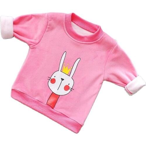 Baby Kids Fashion Clothes High Quality Children Pullover Comfortable Outfits Casual Cute Cartoon Rabbit Pattern Hoodies