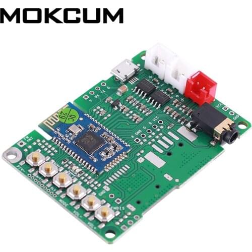 DC 5V Dual Channel Bluetooth Amplifier Module BLE4.2 Stereo 2x4W AUX Audio Input SPP