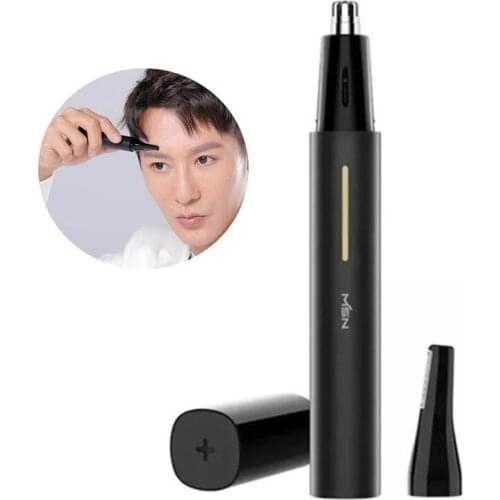 Xiaomi MSN 2in1 Electric Nose Hair Trimmer Portable Nose Hair Temple Eyebrow Shaver Clipper Waterproof Safe Cleaner Tool for Men