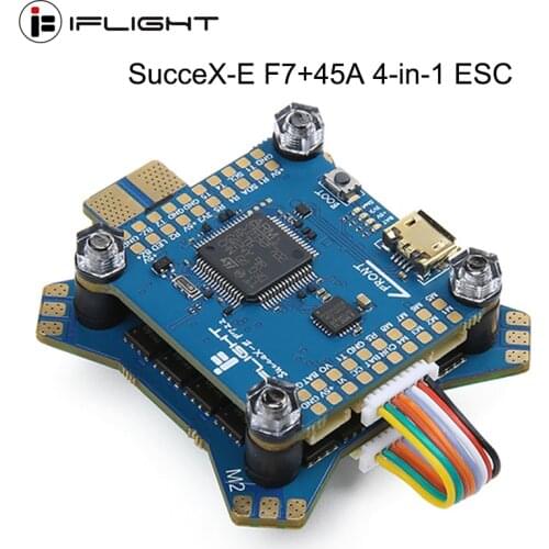 IFlight SucceX-E F7 V1.0 45A 4-in-1 ESC 2-6S Flight Stack (MPU6000) Assembly fault light W/ 5.8G 800mW VTX for FPV Racing Drone