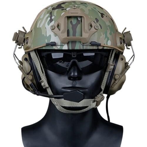 New Military Headphone Helmet Army Tactical Hunting Shooting Headsets Airsoft Paintball Headset CS Wargame Protect Equipment