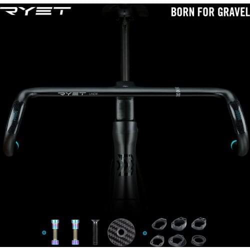 Gravel Handlebar carbon OD2 Exotropism handlebar 28.6mm/31.8mm integrated bicycle carbon strip road bike handle Road Integrated
